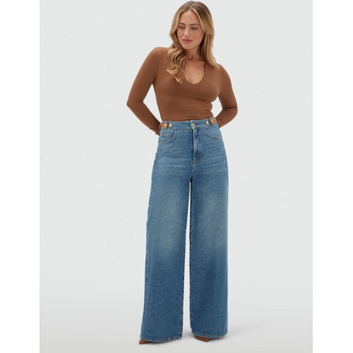 Josh V Gloria High Wide Leg Blue Denim Josh V Gloria High Wide Leg Blue Denim