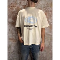 Elan Boxy Oversized Tee White Blue