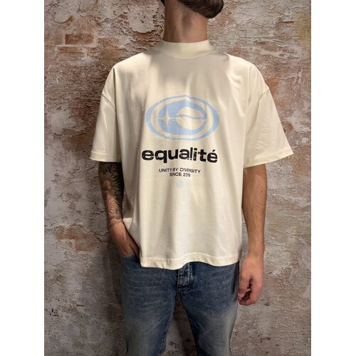 Equalité Elan Boxy Oversized Tee White Blue