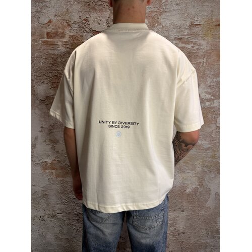 Equalité Elan Boxy Oversized Tee White Blue Equalité Elan Boxy Oversized Tee White Blue