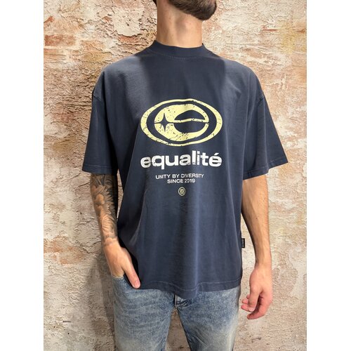 Equalité Elan Boxy Oversized Tee Navy Yellow