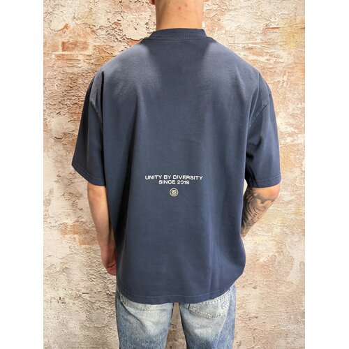 Equalité Elan Boxy Oversized Tee Navy Yellow Equalité Elan Boxy Oversized Tee Navy Yellow