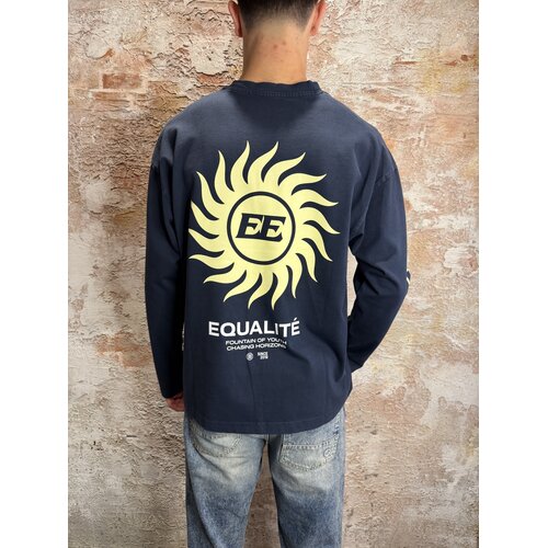 Equalité Sunny Oversized Longsleeve Navy Yellow Equalité Sunny Oversized Longsleeve Navy Yellow