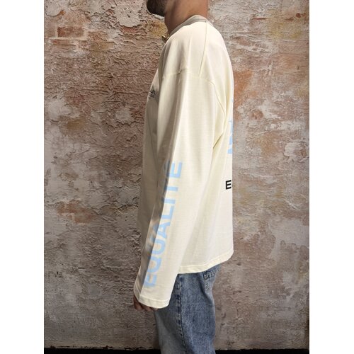 Equalité Sunny Oversized Longsleeve White Blue Equalité Sunny Oversized Longsleeve White Blue