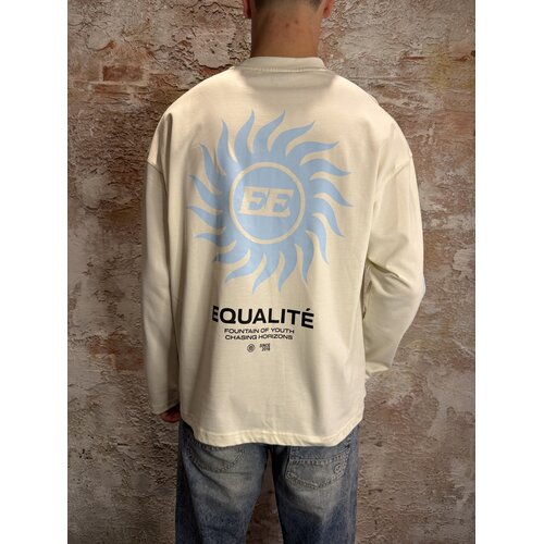 Equalité Sunny Oversized Longsleeve White Blue Equalité Sunny Oversized Longsleeve White Blue