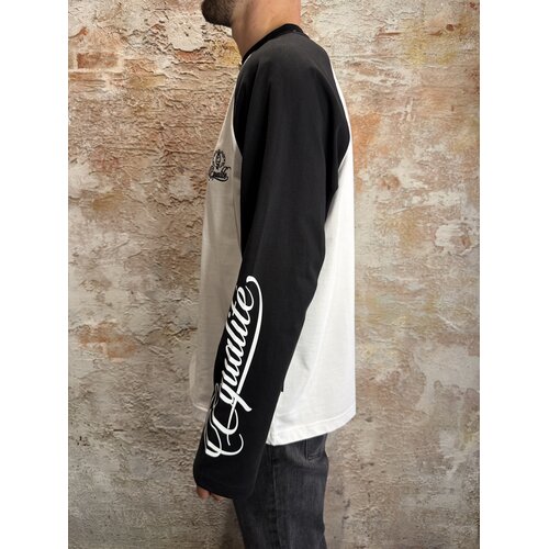 Equalité Jett Raglan Longsleeve White Black Equalité Jett Raglan Longsleeve White Black