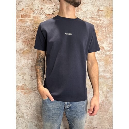 Pure Path Landscape View  T-shirt Dark Navy
