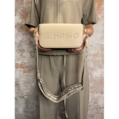 Valentino by Mario Valentino Bianka Re Flap Bag Beige Valentino by Mario Valentino Bianka Re Flap Bag Beige