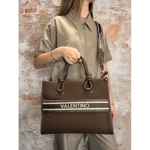 Valentino by Mario Valentino Winter Aella Shopping Bag Caffe Valentino by Mario Valentino Winter Aella Shopping Bag Caffe