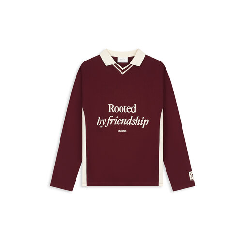 Pure Path Rooted By Friendship Longsleeve Polo Red