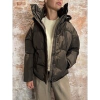 Maya Puffer Jacket Dark Coffee