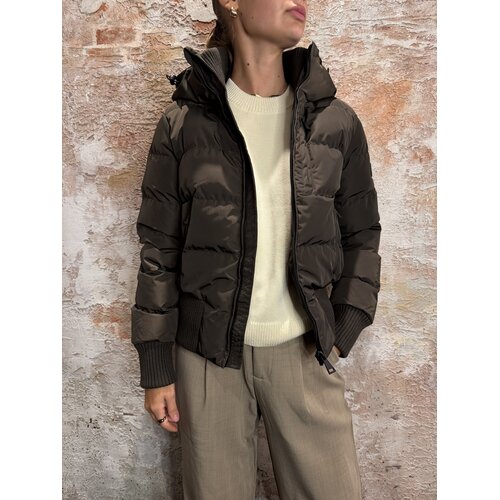 Airforce Tate Bomber Jacket Dark Coffee
