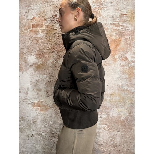 Airforce Tate Bomber Jacket Dark Coffee Airforce Tate Bomber Jacket Dark Coffee