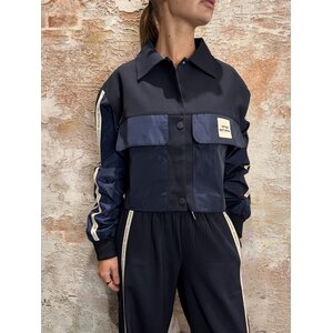 Rhyme & Hype Loose Fit Vintage Jacket Navy Rhyme & Hype Loose Fit Vintage Jacket Navy