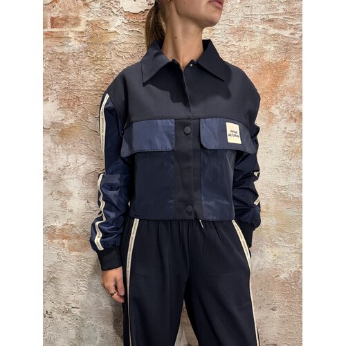 Rhyme & Hype Loose Fit Vintage Jacket Navy Rhyme & Hype Loose Fit Vintage Jacket Navy