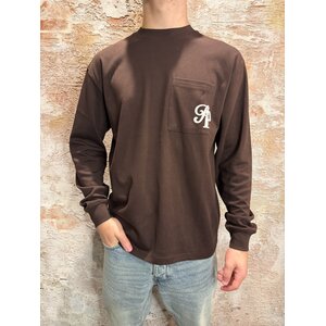 Pure Path Inititials Pocket Longsleeve Tee Brown Pure Path Inititials Pocket Longsleeve Tee Brown