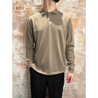 Light Weight Knit Polo Taupe