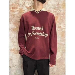Pure Path Rooted By Friendship Longsleeve Polo Red