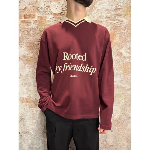 Pure Path Rooted By Friendship Longsleeve Polo Red