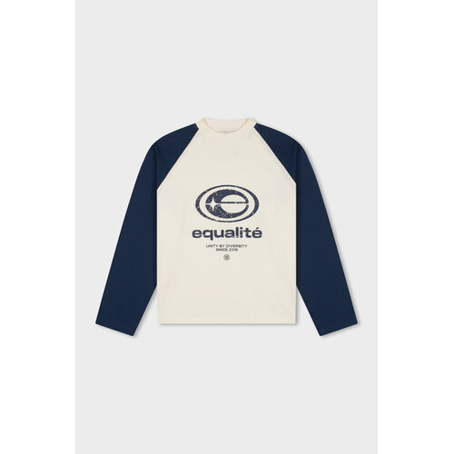 Equalité Elan Oversized Longsleeve White Navy Equalité Elan Oversized Longsleeve White Navy