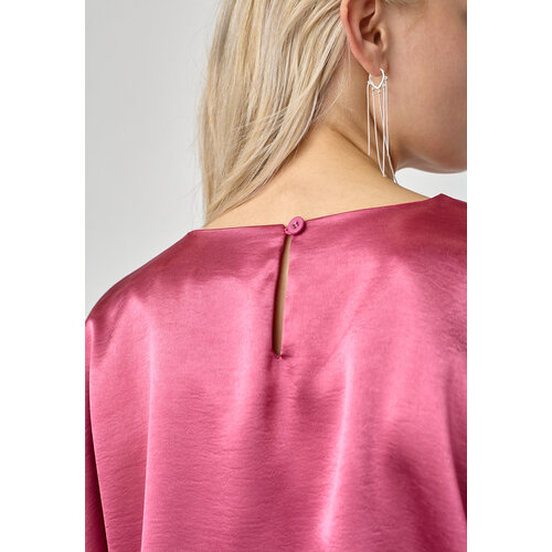 Sisters Point Gufo Satin Top Cerise Red Sisters Point Gufo Satin Top Cerise Red