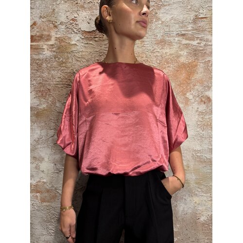 Sisters Point Gufo Satin Top Cerise Red Sisters Point Gufo Satin Top Cerise Red