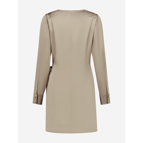 Nikkie Iriza Satin Dress Khaki