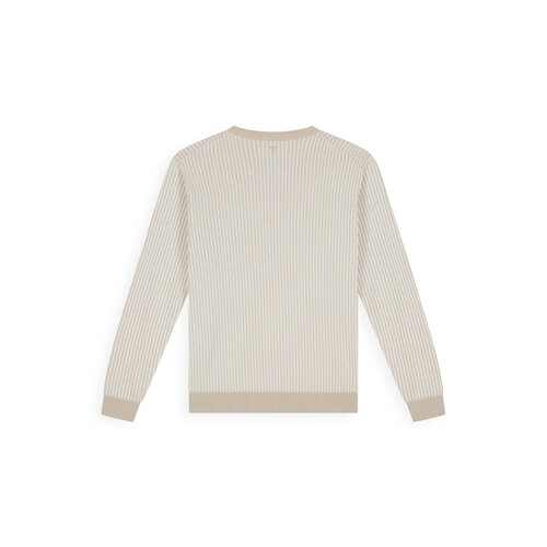 Pure Path Ladder Stitch Knit Sweater Sand Pure Path Ladder Stitch Knit Sweater Sand
