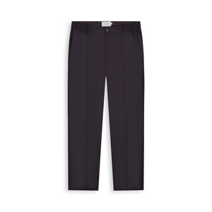 Pure Path Pleated Twill Pants Dark Brown