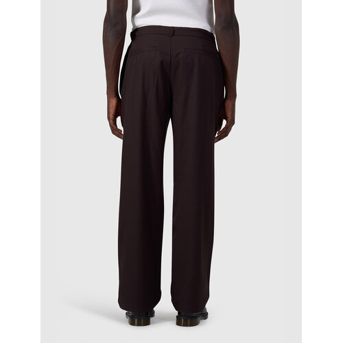 Pure Path Pleated Twill Pants Dark Brown Pure Path Pleated Twill Pants Dark Brown