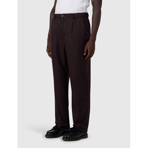 Pure Path Pleated Twill Pants Dark Brown Pure Path Pleated Twill Pants Dark Brown