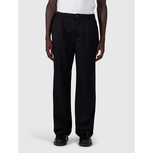 Pure Path Pleated Twill Pants Black Pure Path Pleated Twill Pants Black