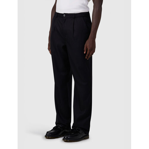 Pure Path Pleated Twill Pants Black Pure Path Pleated Twill Pants Black