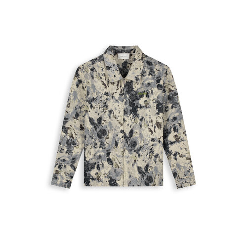 Pure Path Jacquard Flower Overshirt Ecru Pure Path Jacquard Flower Overshirt Ecru