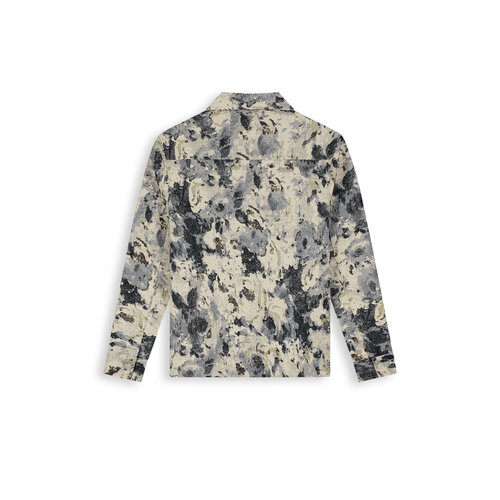 Pure Path Jacquard Flower Overshirt Ecru Pure Path Jacquard Flower Overshirt Ecru
