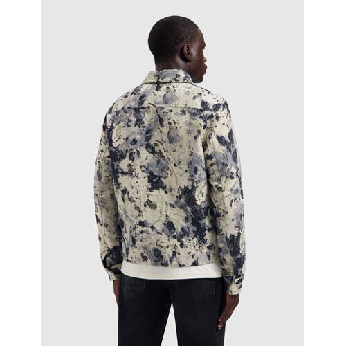 Pure Path Jacquard Flower Overshirt Ecru Pure Path Jacquard Flower Overshirt Ecru