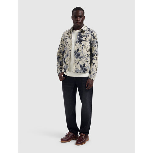Pure Path Jacquard Flower Overshirt Ecru Pure Path Jacquard Flower Overshirt Ecru