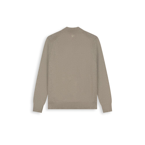 Pure Path Knit Hidden Half-zip Sweater Taupe Pure Path Knit Hidden Half-zip Sweater Taupe