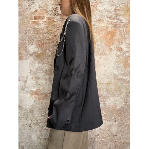Rhyme & Hype Allover Printed Oversized Jacket Black Rhyme & Hype Allover Printed Oversized Jacket Black