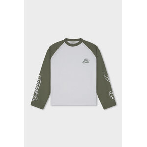 Equalité Jett Raglan Longsleeve White Green Equalité Jett Raglan Longsleeve White Green