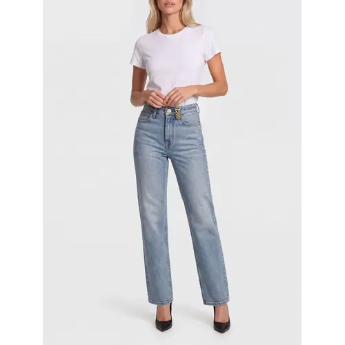 Nikkie Aina Wide Leg Jeans Light Blue