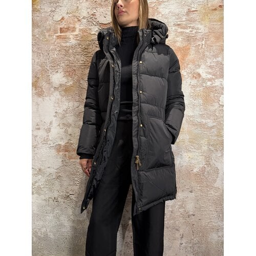 Malelions Emblem Mid Length Puffer Black Malelions Emblem Mid Length Puffer Black