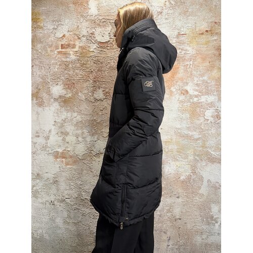 Malelions Emblem Mid Length Puffer Black Malelions Emblem Mid Length Puffer Black