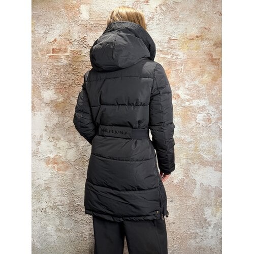 Malelions Emblem Mid Length Puffer Black Malelions Emblem Mid Length Puffer Black