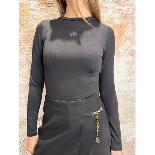 Malelions Emblem Crewneck Bodysuit Black Malelions Emblem Crewneck Bodysuit Black