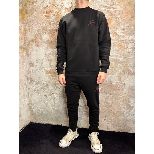 Malelions Striped Signature Sweater Black Malelions Striped Signature Sweater Black