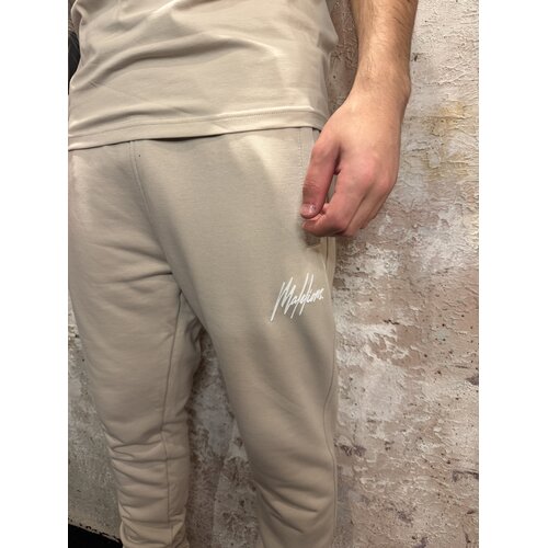 Malelions Striped Signature Sweatpants Almond Malelions Striped Signature Sweatpants Almond