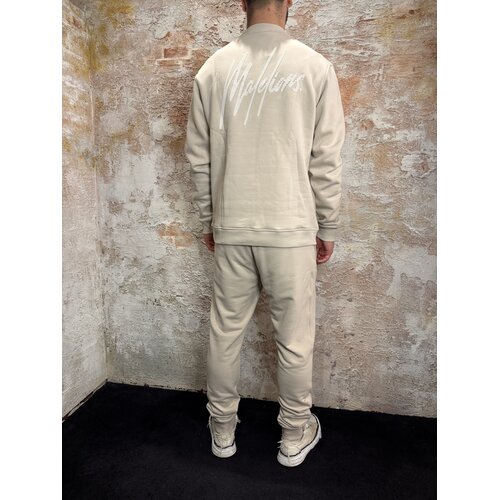 Malelions Striped Signature Sweatpants Almond Malelions Striped Signature Sweatpants Almond