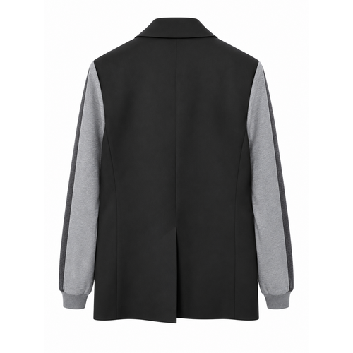 Rhyme & Hype Chest Patched Jacket Black Rhyme & Hype Chest Patched Jacket Black