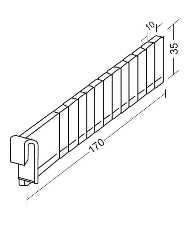Divider UT105 55mm in various sizes